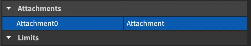 Привязка Attachment0 к точке Attachment